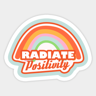 Radiate Positivity Design Sticker